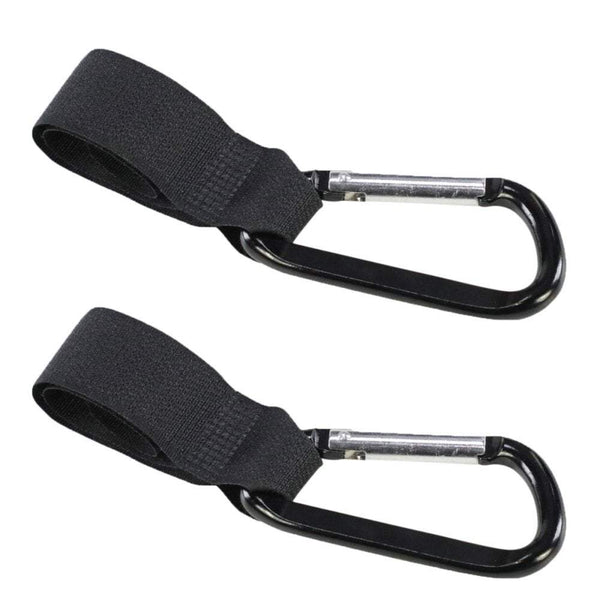 2x Small Buggy Clips Black