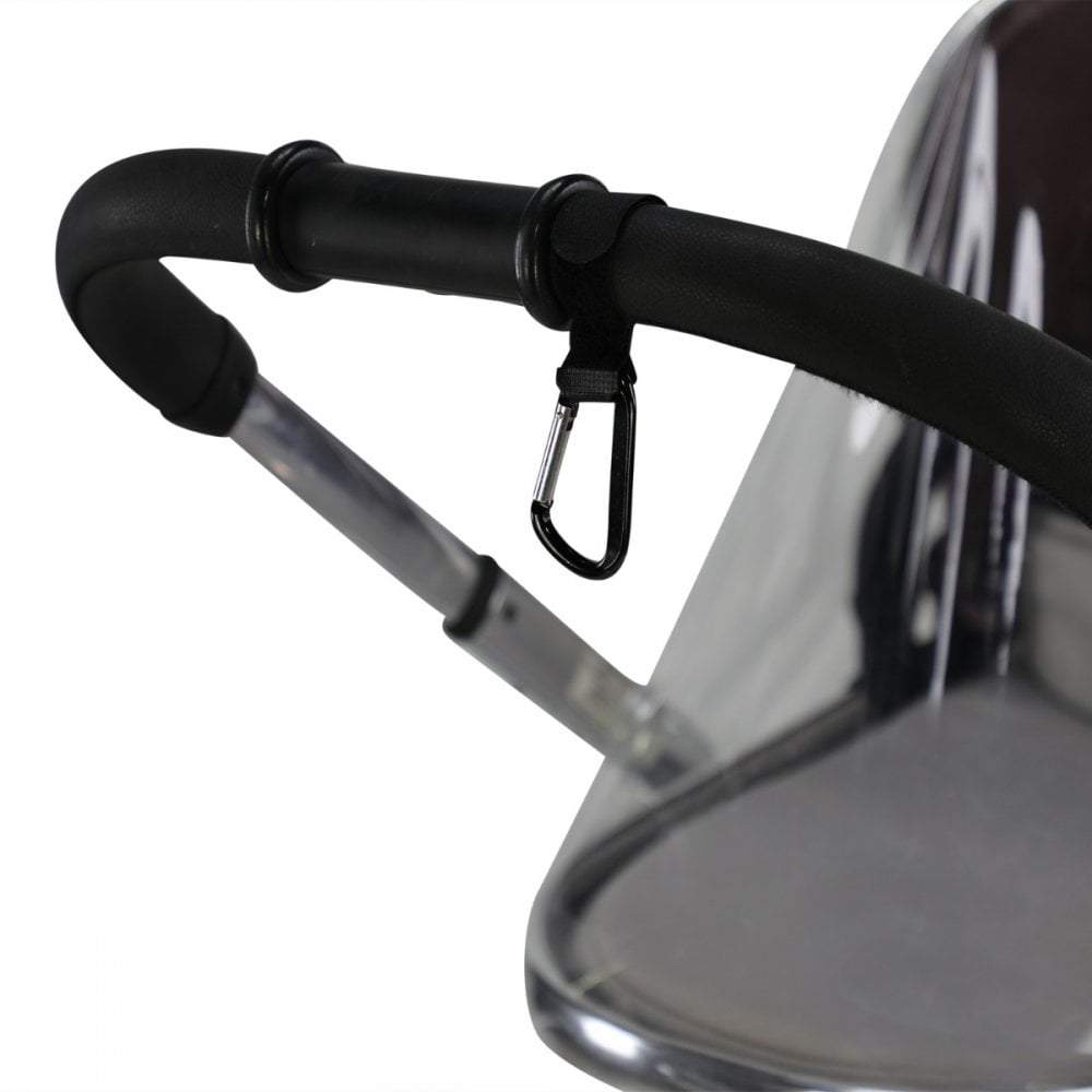 2x Small Buggy Clips Black