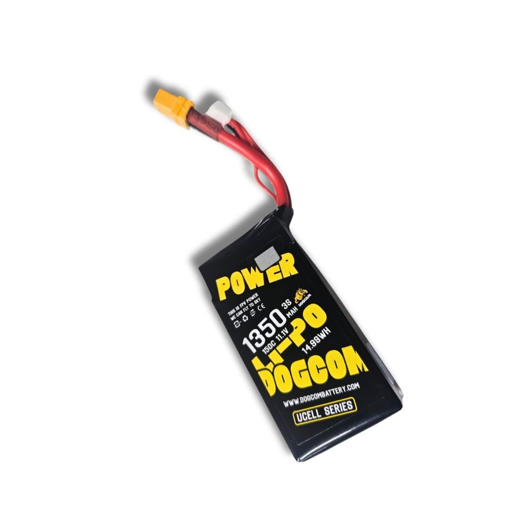 DOGCOM 1350mAh 150C 3S 11.1V UCELL Lipo Battery
