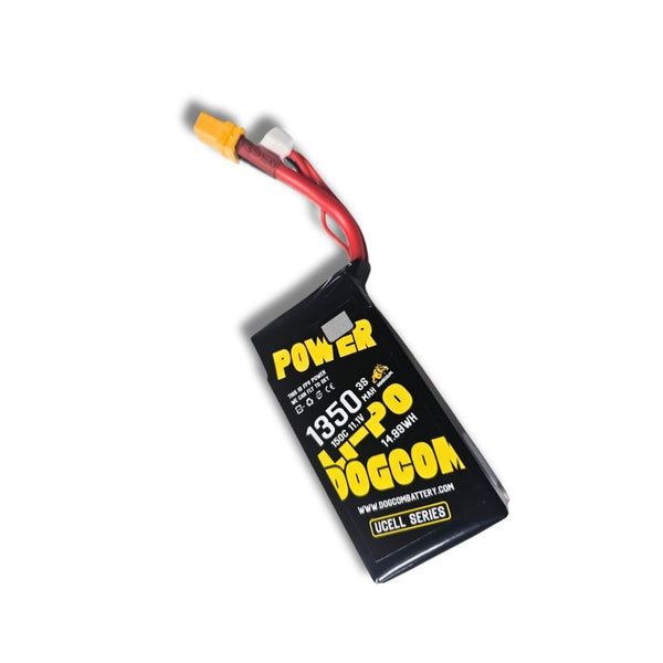 DOGCOM 1350mAh 150C 3S 11.1V UCELL Lipo Battery