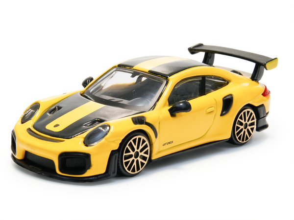 Porsche 911 GT2 RS yellow - 1:43 Scale Toy Car