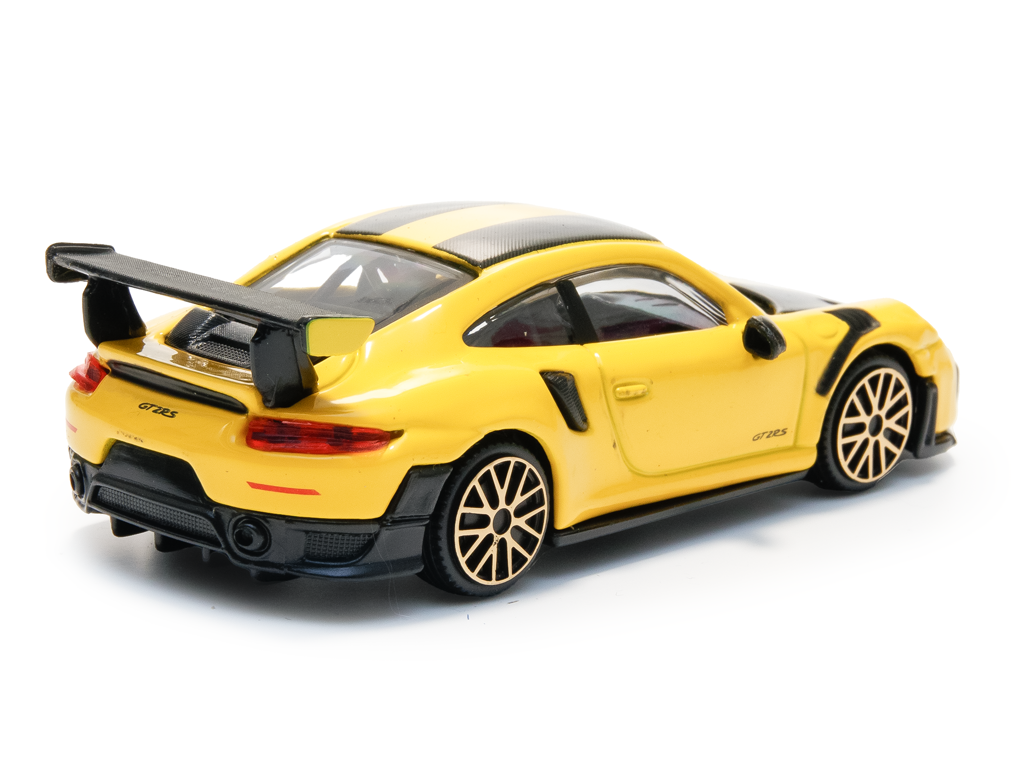 Porsche 911 GT2 RS yellow - 1:43 Scale Toy Car