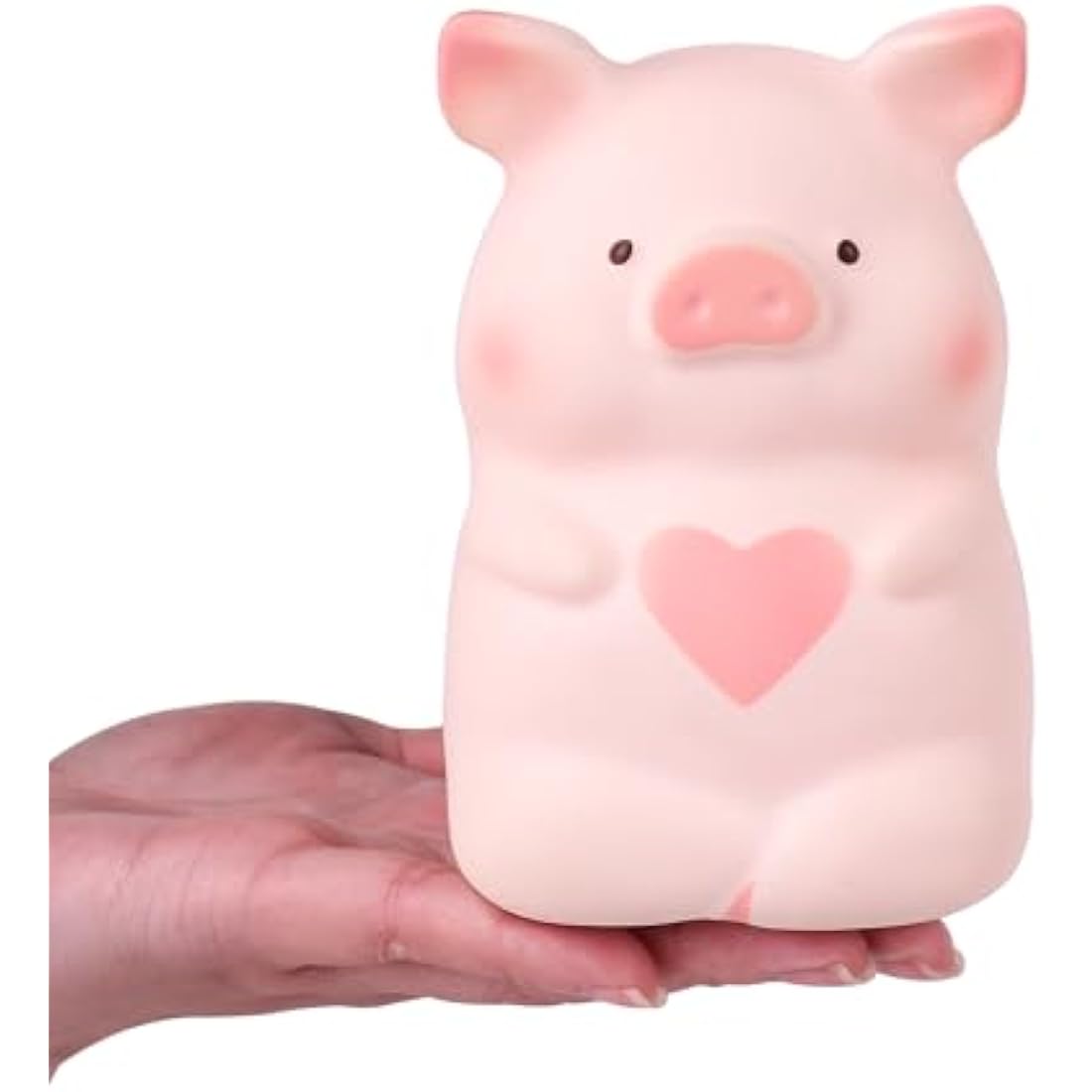 Anboor 5" Squishy Toy Love Heart Pig Kawaii Soft Squishy Animals Toy Slow Rised Squeeze Piggy Squish Stress Relief for Kid Adult Toys
