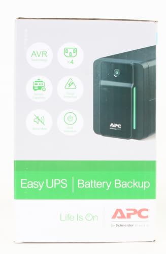 APC Easy UPS 2200VA - BVX2200LI - UPS Battery Backup & Surge Protector, Backup Battery with AVR, LED Indicators, Uninterruptible Power Supply