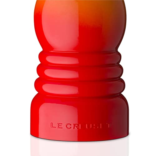 Le Creuset Classic Adjustable Pepper Mill Grinder, Chip-resistant ABS Plastic, Anti-Corrosion, 40g, 21 cm, Bamboo, 44001214080000