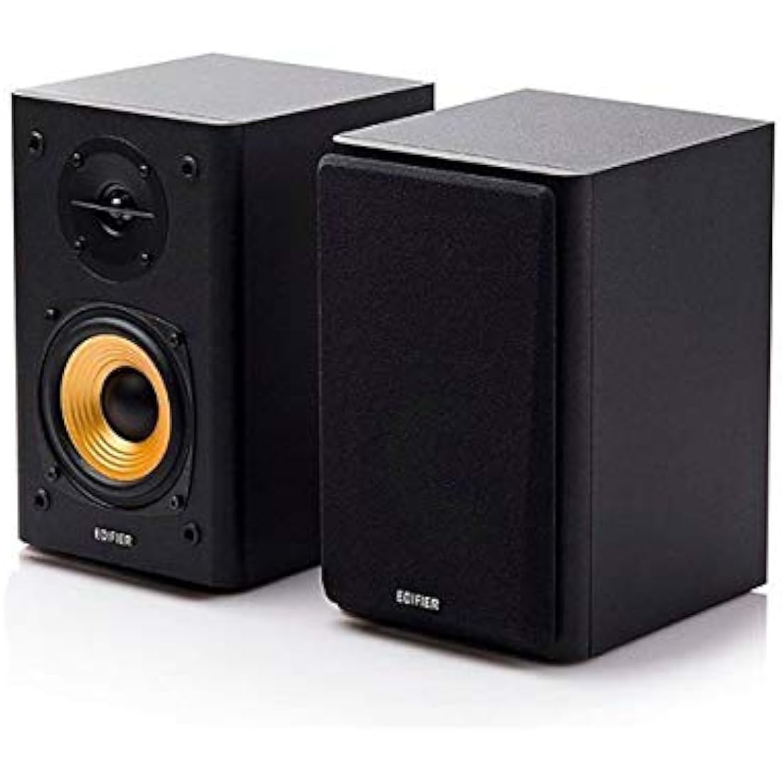 Edifier R1000T4 Active 2.0 Powered Bookshelf Speaker System For TV, PC, Laptop, Computer - 24W Total Power Output - 4" Bass Driver - Black