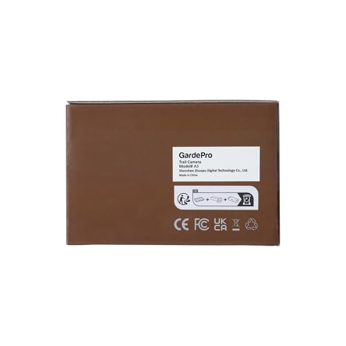 GardePro E5S Wildlife Camera, 64MP 1296p Trail Camera, H.264 Video, 100ft Night Vision, Ultra-fast 0.1s Motion Activated, Garden Camera Trap