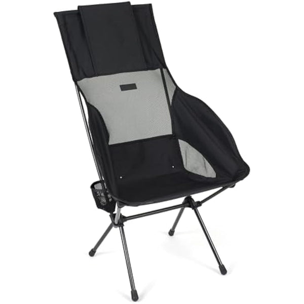 Helinox Savanna High-Back Collapsible Camp Chair, Blackout