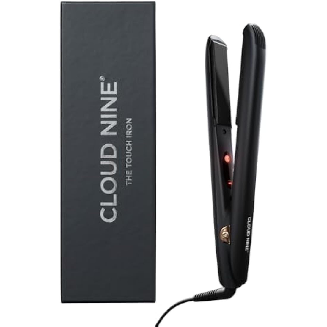 CLOUD NINE The Touch Iron Hair Straightener Gold Edition | Variable Temperature Control Quick Heat Touch Technology Sericite Infused Plates Spring Flex Styling | Perfect for Smooth Sleek Results