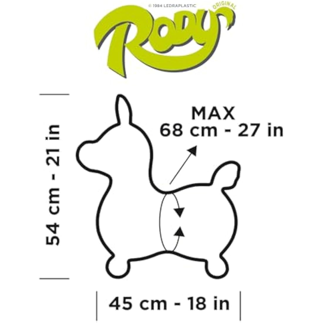 GYMNIC - Rody Jumping Horse Green