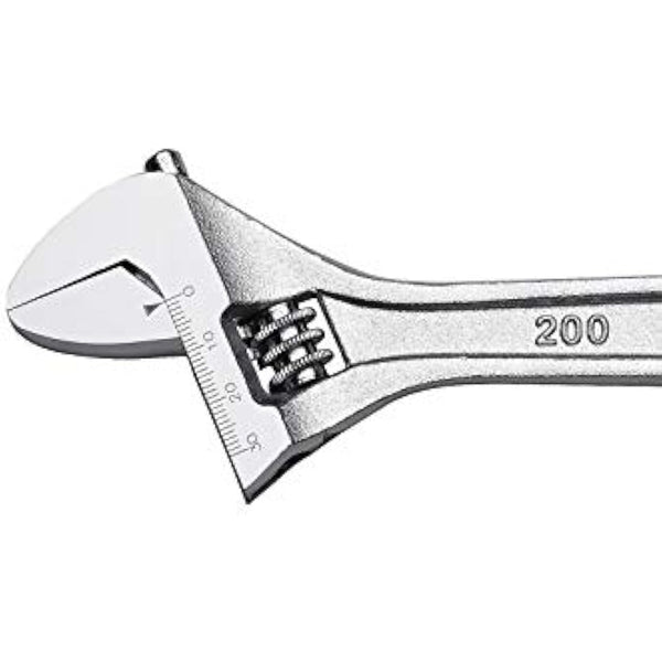 Jetech 4pcs Adjustable Spanner Set, Metric + SAE Professional Heavy Duty Adjustable Wrench Set Include 6in, 8in, 10in, 12in, Industry Grade Shifter Spanners with Large Opening, Roll-up Pouch