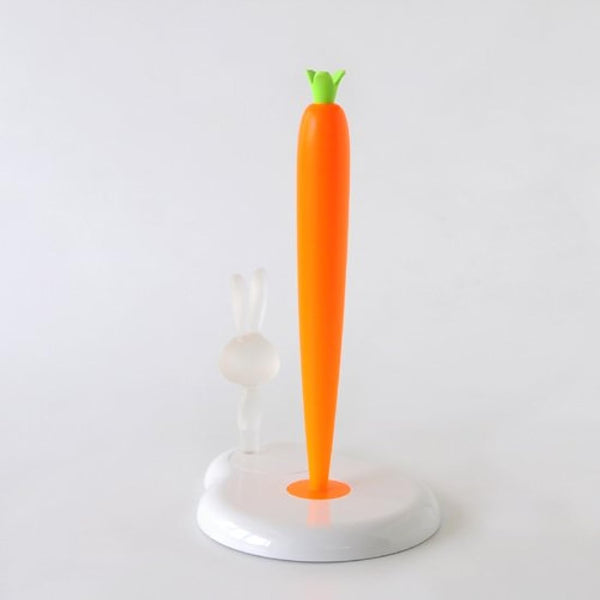 Alessi Bunny and Carrot ASG42 W - Design Kitchen Roll Holder in Thermoplastic Resin, White