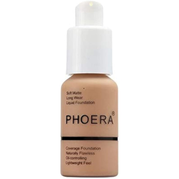 Aquapurity Phoera® Full Coverage Foundation Soft Matte Oil Control Concealer 30ml Flawless Cream Smooth Long Lasting (110 TRUFFLE)