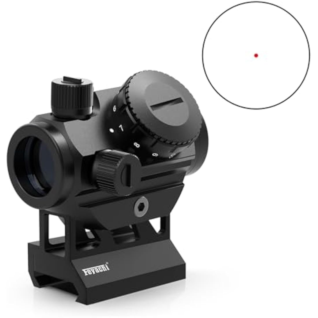 Feyachi RDS-25 Red Dot Sight 4 MOA Red Dot Gun Sight Rifle Scope with 1 inch Riser Mount