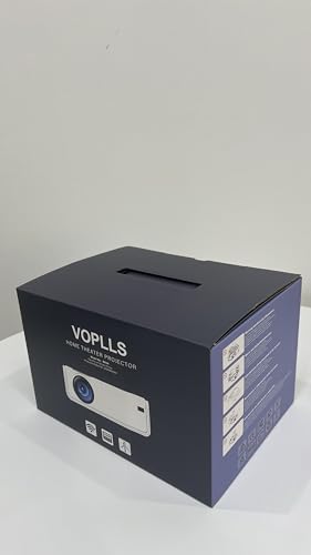 [Netflix Official & Auto Focus/Keystone] Smart Projector 4K Support, VOPLLS 25000L Native 1080P WiFi 6 Bluetooth Outdoor Projector, 50% Zoom Home Theater Movie Projectors for Bedroom/iOS/Android/PPT