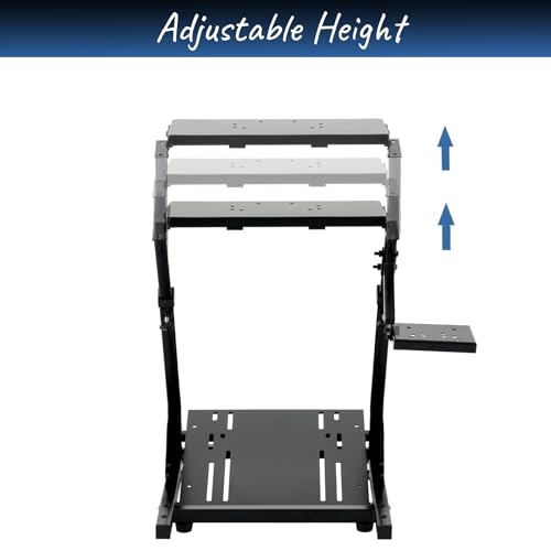 CO-Z Racing Wheel Stand Compatible with Logitech G27, G29, G920, Thrustmaster T300RS, T80, Adjustable Height for PS4, Xbox One, Series X|S, PC Gaming