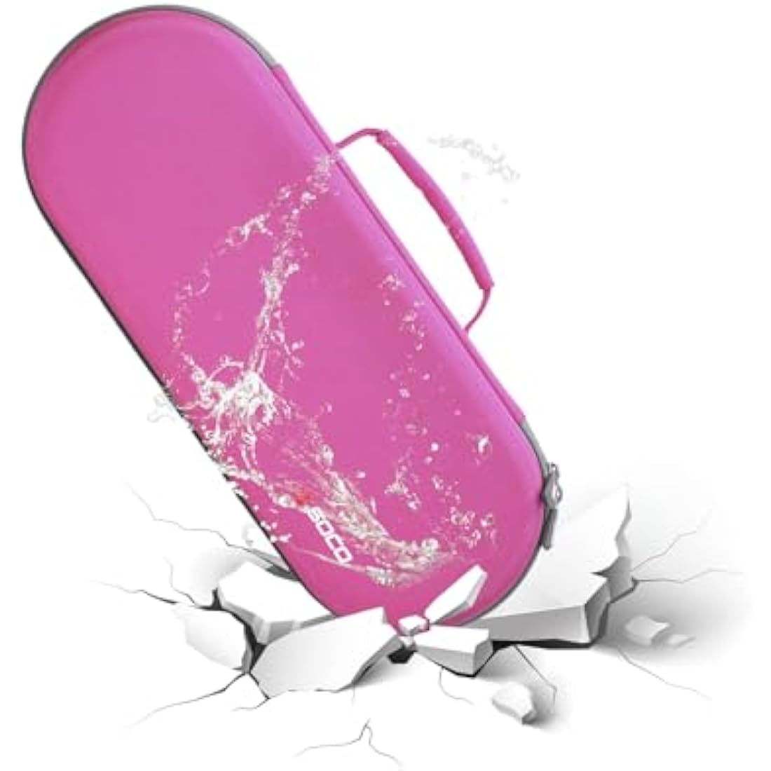 Hard Case for Dyson Supersonic Hair Dryer Iron/Fuchsia-Fits Ful Hair Dryer Accessories & Model HD15/HD08 by RLSOCO（Deep Pink）