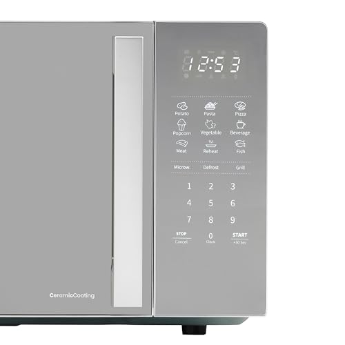 Hisense H23MOBSD1HUK 23 Litre 800W electronic Microwave with Auto Defrost, Digital Display, Smart Cook, Multi level cooking and Easy Clean- Black