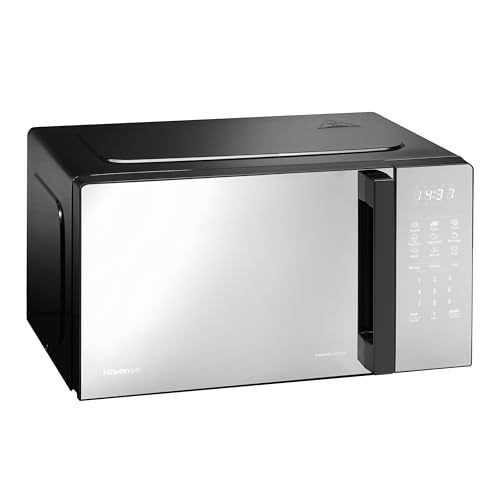 Hisense H23MOBSD1HUK 23 Litre 800W electronic Microwave with Auto Defrost, Digital Display, Smart Cook, Multi level cooking and Easy Clean- Black