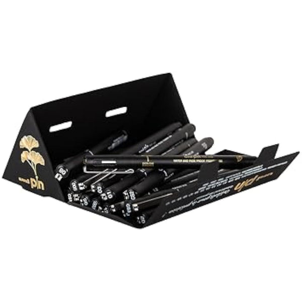 uni-ball PIN Black Felt Tip Pen Fineliners, Water and Fade-Resistant Ink, Ideal for Architects, Sketching, Scrapbooking, Outlining, Journaling, Art, Technical Drawing, Archival Quality, 18pc Gift Set