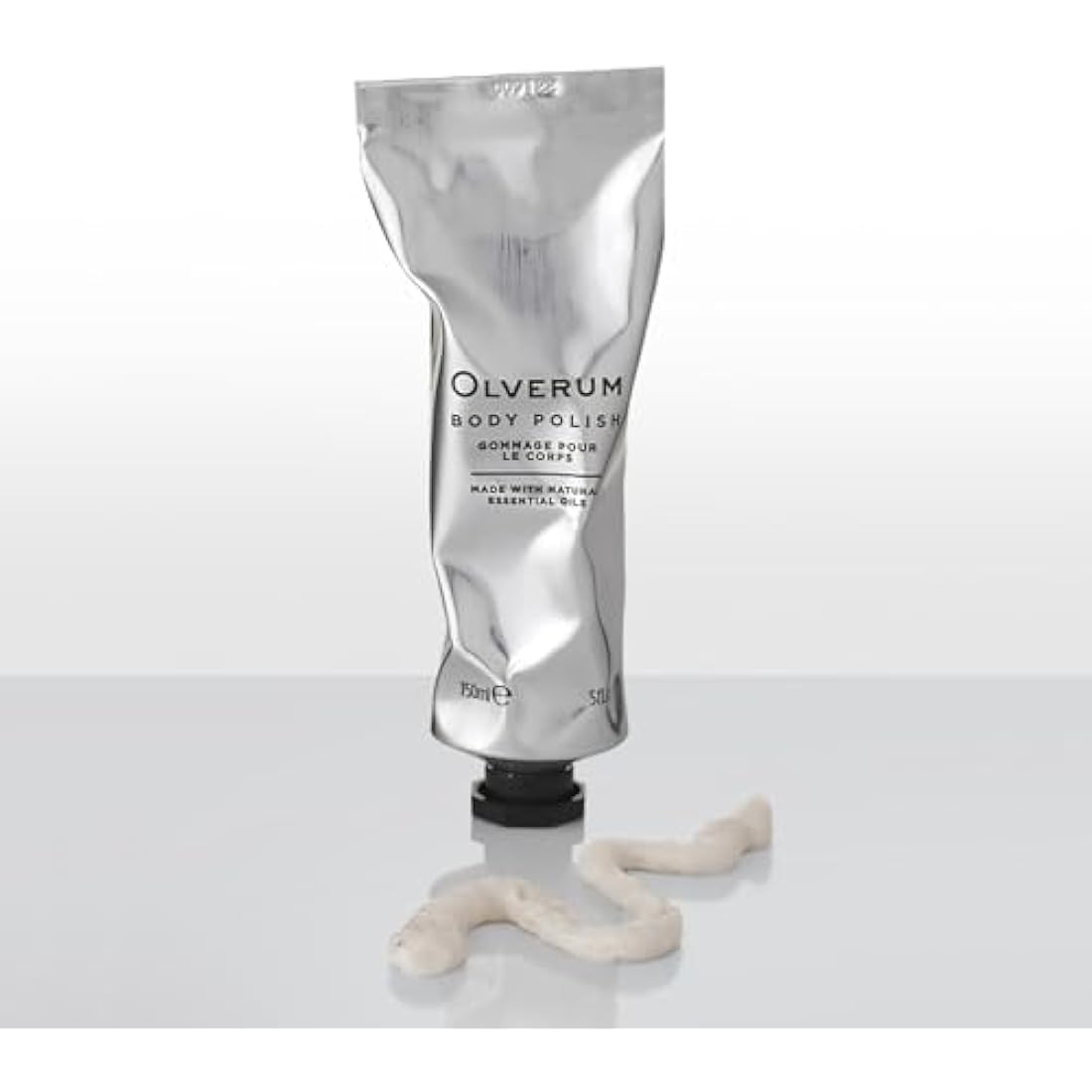 Olverum Cleanse, Exfoliate & Moisturise Body Polish with Papaya Extract and Essential Oils Vegan and Cruelty Free Cream for Smooth Skin (150ML)