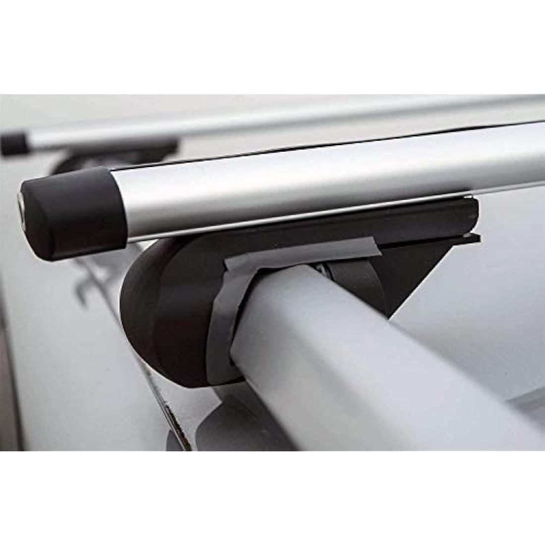 Summit SUM-003 Semi Universal Roof Bars (Pair of) to Fit Cars with Running Rails, Aluminium 1.35m in Length, Set of 2, one size, Silver
