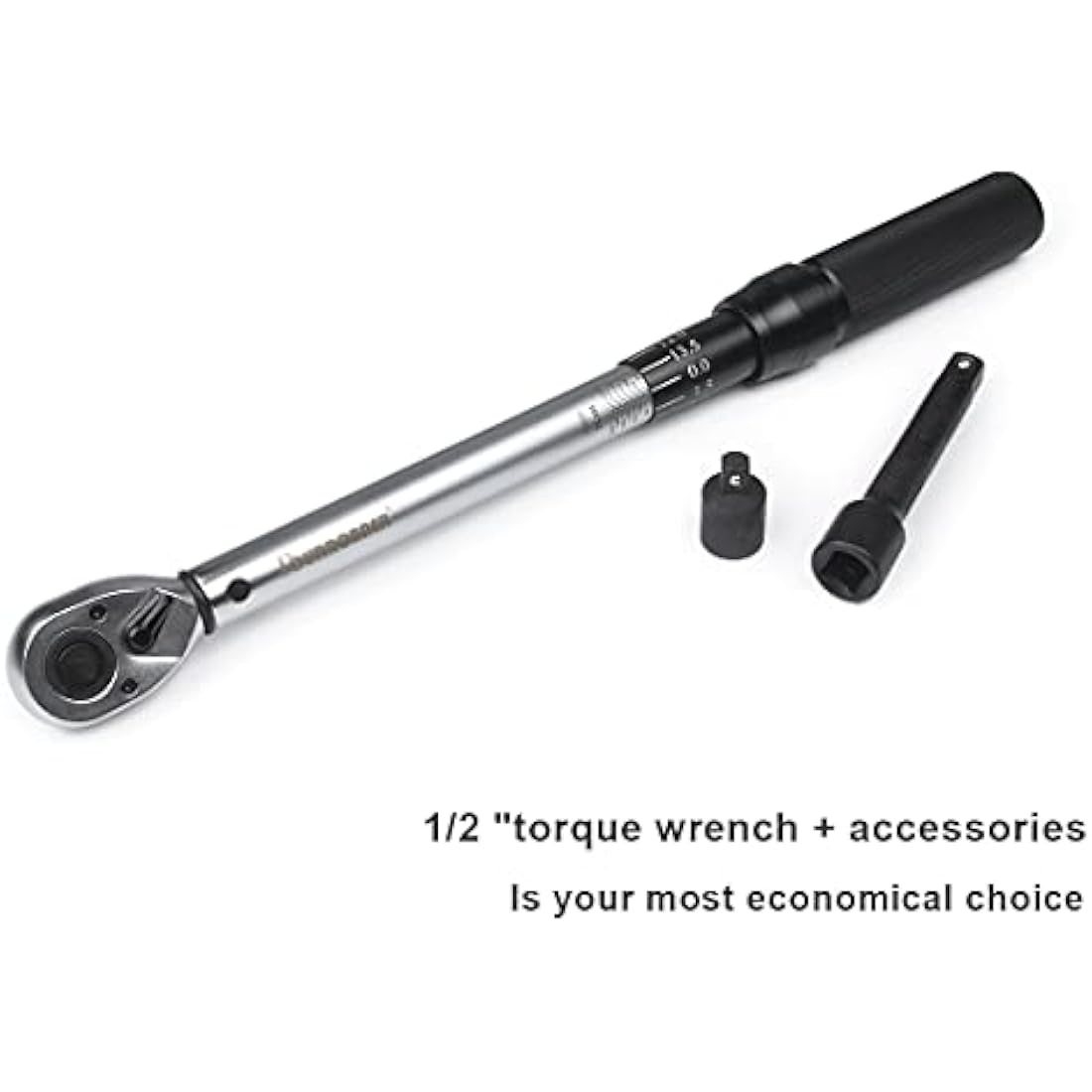 FOURROBBER Torque Wrench1/2-Inch Drive Click 25-220 Nm Dual-Direction Adjustable Torque Wrench Set