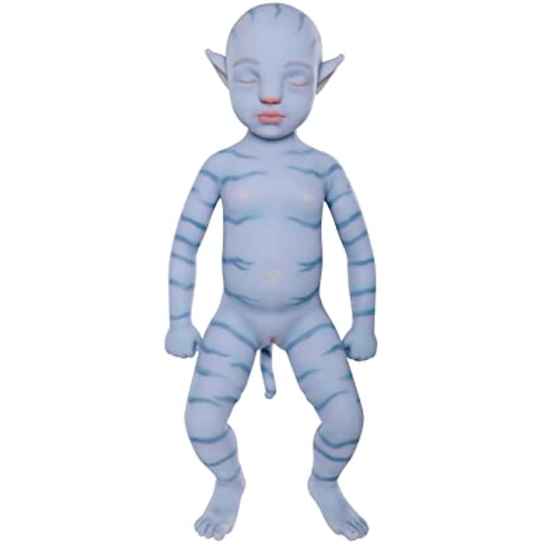 Farious 46cm Full Silicone Reborn Baby Doll Blue Avatar Silicone Baby Doll Looks Real Baby Doll (Boy)