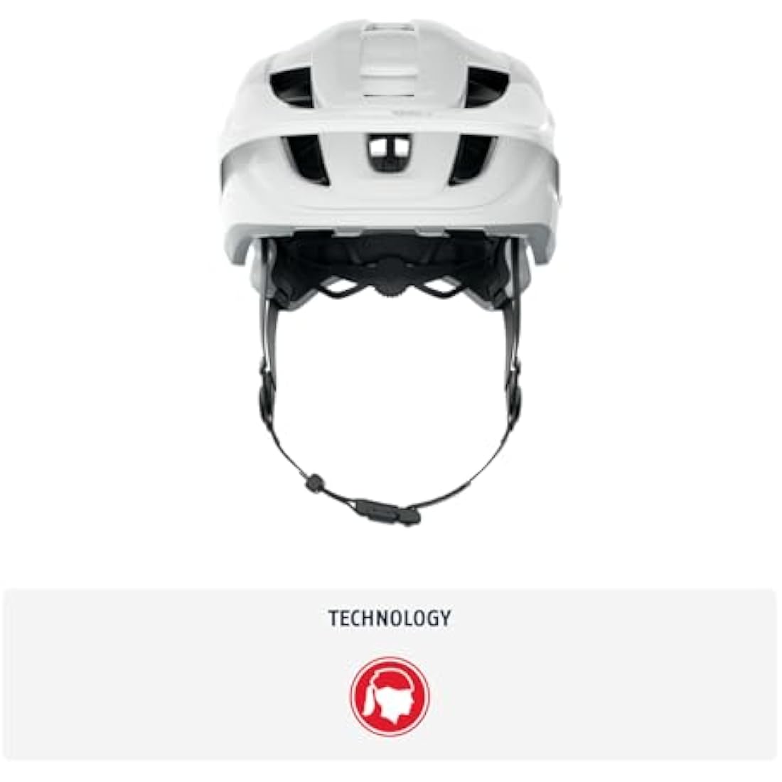ABUS CliffHanger MTB helmet - bike helmet for demanding trails - with large ventilation openings & TriVider strap system - for men and women