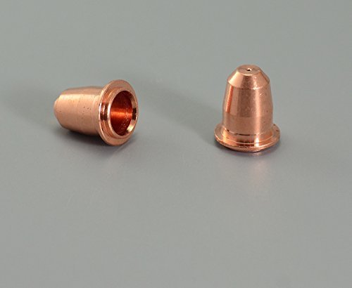 RIVERWELD S45 Plasma Torch Head OEM and Plasma Electrode PR0110 Plasma Tips 0.8 PD0116-08 Outside Nozzle Retaining Cap PC0116 Air Diffuser PE0106 Stand Off Guide CV0010 kit 22pcs