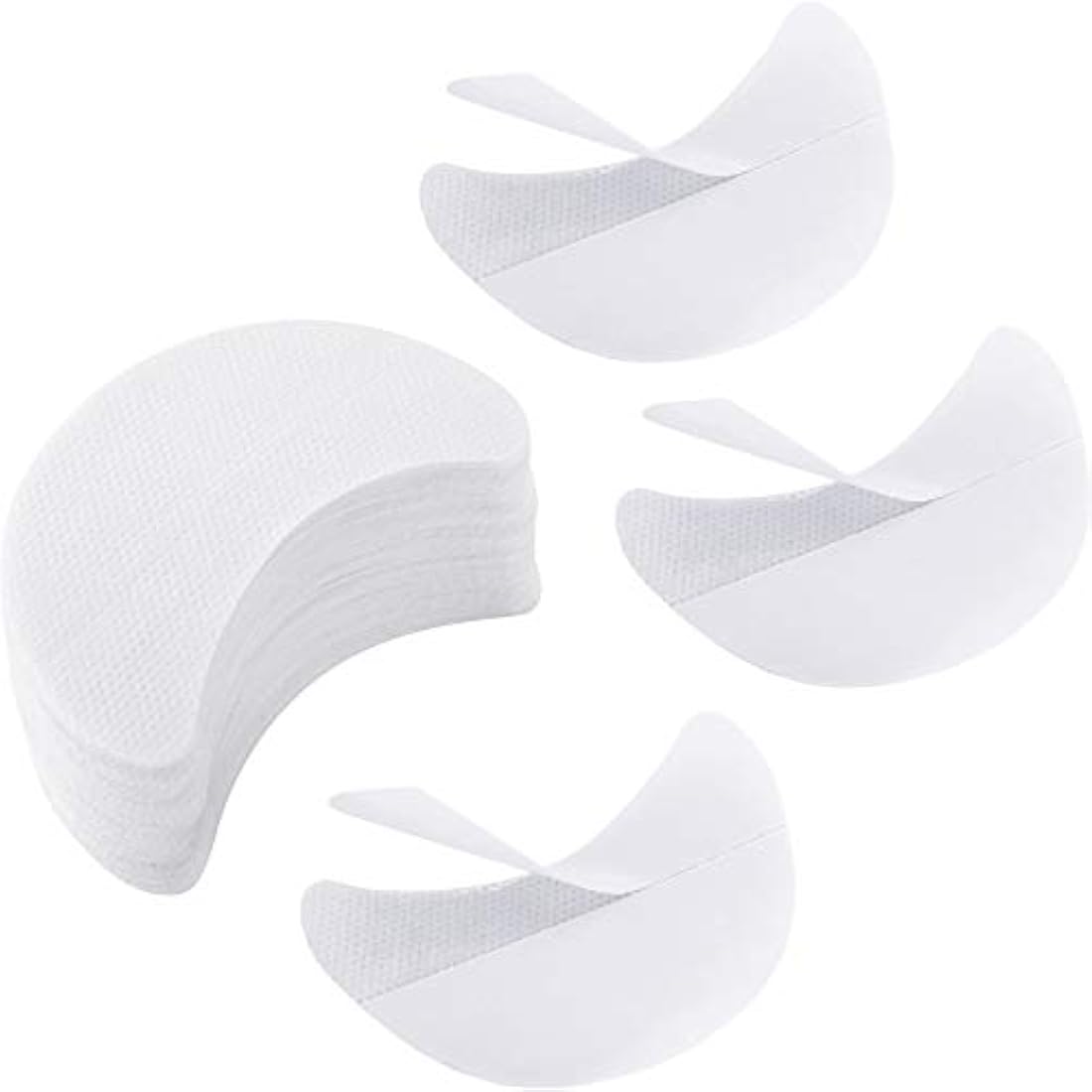 100 Pieces Eyeshadow Shield Eyeshadow Gel Pad Patches Eyelash Tint Stencils for Prevent Eyelash Extensions, Tinting and Lip Makeup Residue