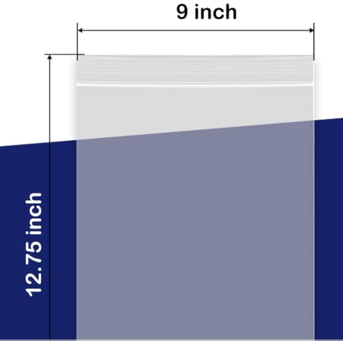 100 Grip Seal Bags 9" x 12.75" (A4) | Reusable Strong Zip Lock | Small Clear Resealable Plastic Bags | Polythene Packaging for Food Storage, Jewellery - by Sabco (9" x 12.75")