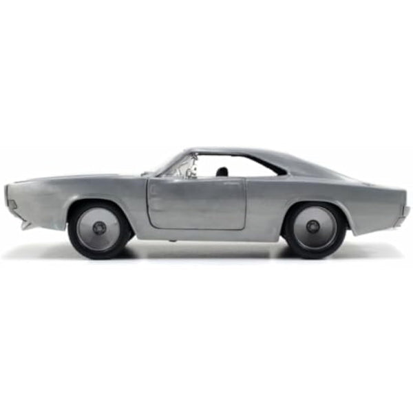 Jada 253203047 The Fast And The Furious 1:24 7 1968 Dodge Charger R/T-JA97336, metallic