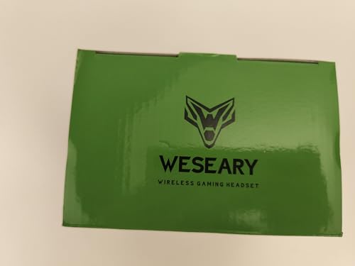 WESEARY Wireless Gaming Headset for PS5, PS4, Mac, Switch, Mobile, 2.4GHz Ultra-Low Latency Gaming Headphones with Crystal-Clear ENC Mic, Bluetooth Gaming Headset for PC, 3D Stereo