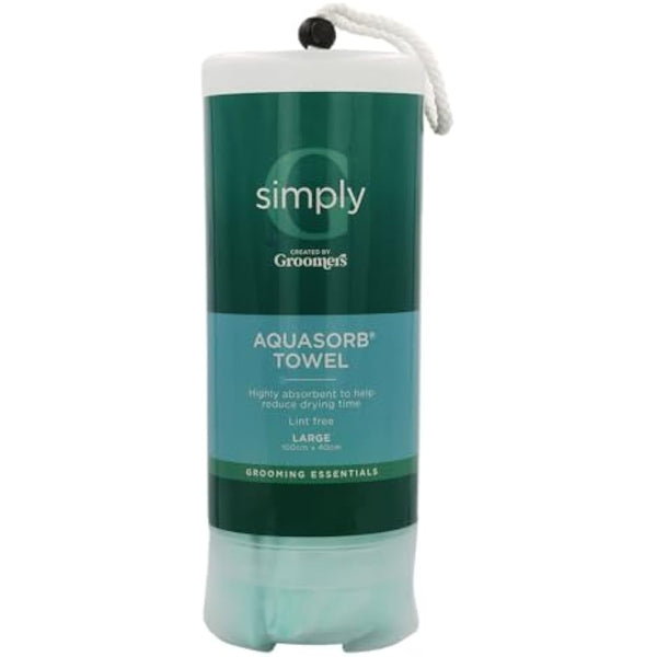 Groomers Large Aquasorb Pet Towel | Microfibre Chamois Professional Dog Grooming Essentials | Super Absorbent Lint Free
