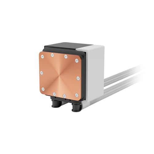 GAMDIAS CHIONE E4 240mm AIO Liquid CPU Cooler, Real-Time Digital Display Patented PWM Pump, 2 x 120mm Easy Cable Management Daisy Chained Fans w/ ARGB Sync, Intel LGA 1851/1700/1200；AMD AM5/AM4, Black