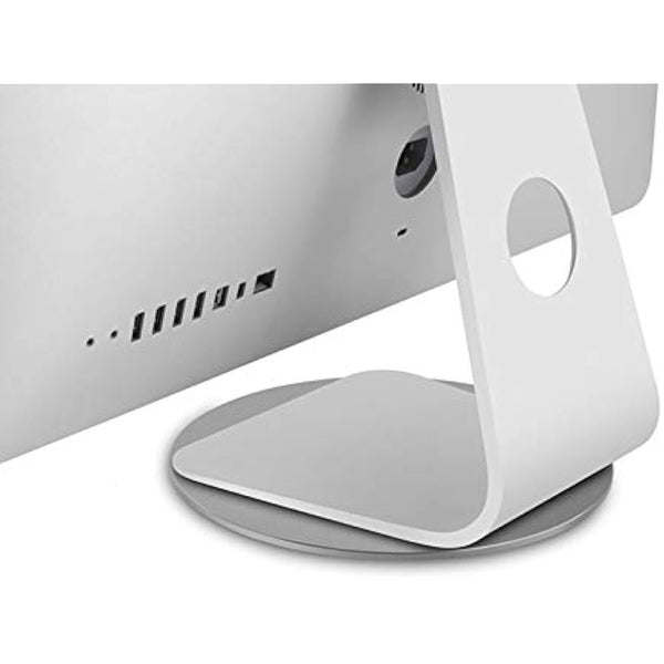 360° Rotation Monitor Swivel Base, Silver Aluminum Alloy Computer Screen Monitor Turntable Stand, Rotating Swivel Base for Disply Rotating Mount