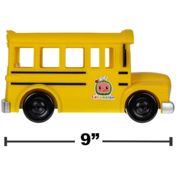 CoComelon Official Musical Yellow School Bus, Plays Clips from ‘Wheels on The Bus,’ Featuring Removable JJ Figure – Character Toys for Babies, Toddlers, and Kids