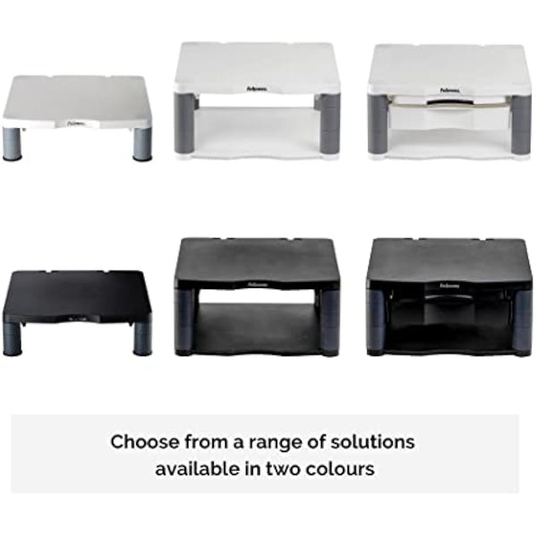 Fellowes Premium Height Adjustable Monitor Stand , Black