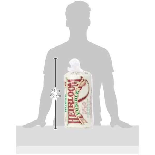 Hobbs Heirloom Fusible Blend: 90 x 108in (Queen), Cotton, White