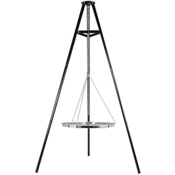La Hacienda 55578 Tripod Grill, Steel, Black
