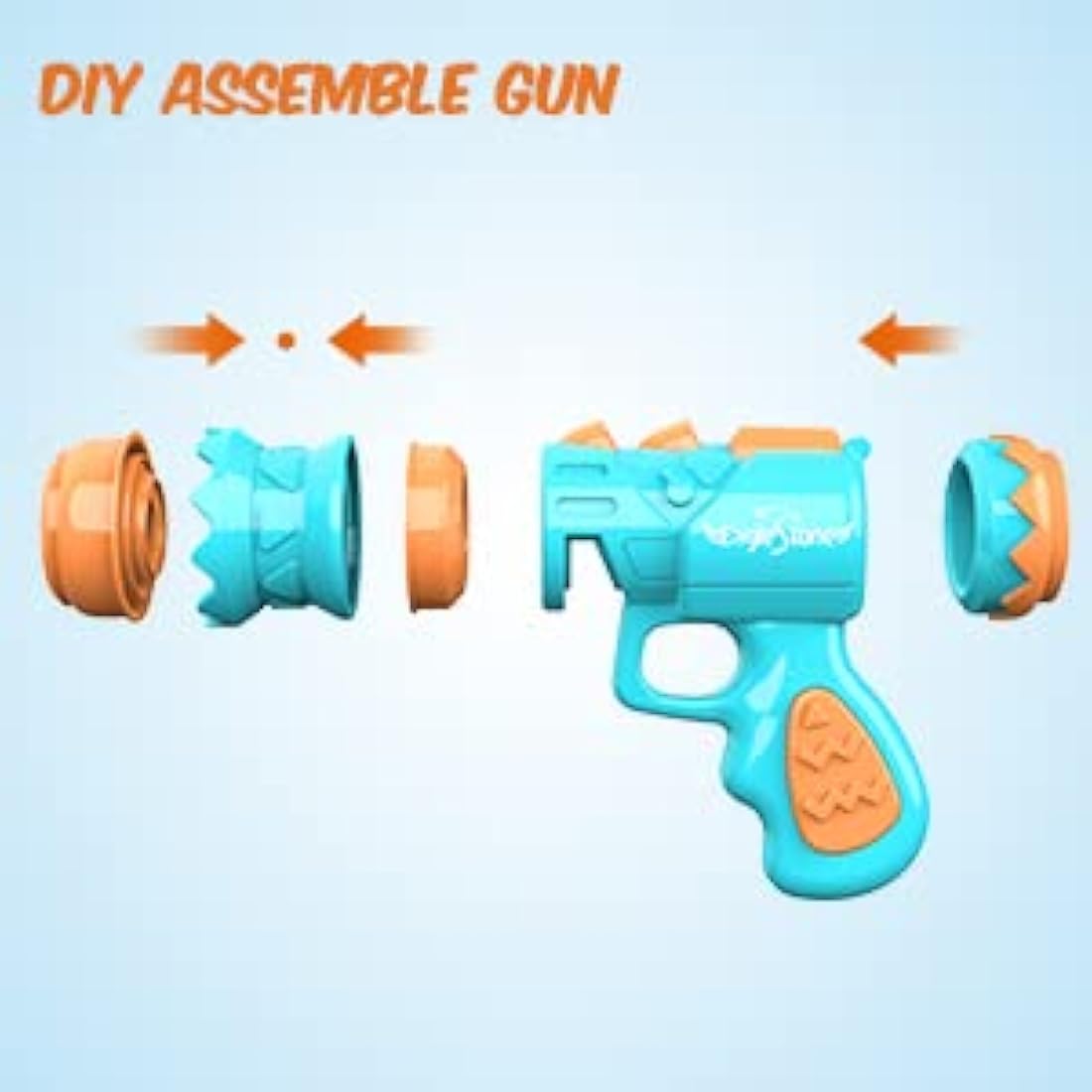 EagleStone Movable Dinosaur Shooting Toys for Boys – Electronic Target Practice with 2 Air Pump Guns, LCD Score Tracker, Sound Effects & 48 Foam Balls, for Kids 5 6 7 8 9