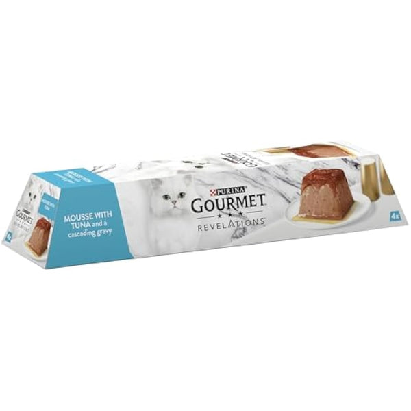 GOURMET Revelations Mousse Tuna Wet Cat Food 4x57g , Pack of 6