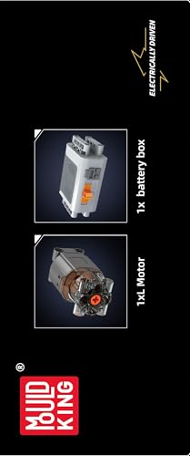 Mould King 10193 Engine Building Blocks Toy Kit, Boxer Engine Clamping Blocks Construction Kit Model, Toy Gift Collectibles for Adults Boys Girls(609 Pieces)