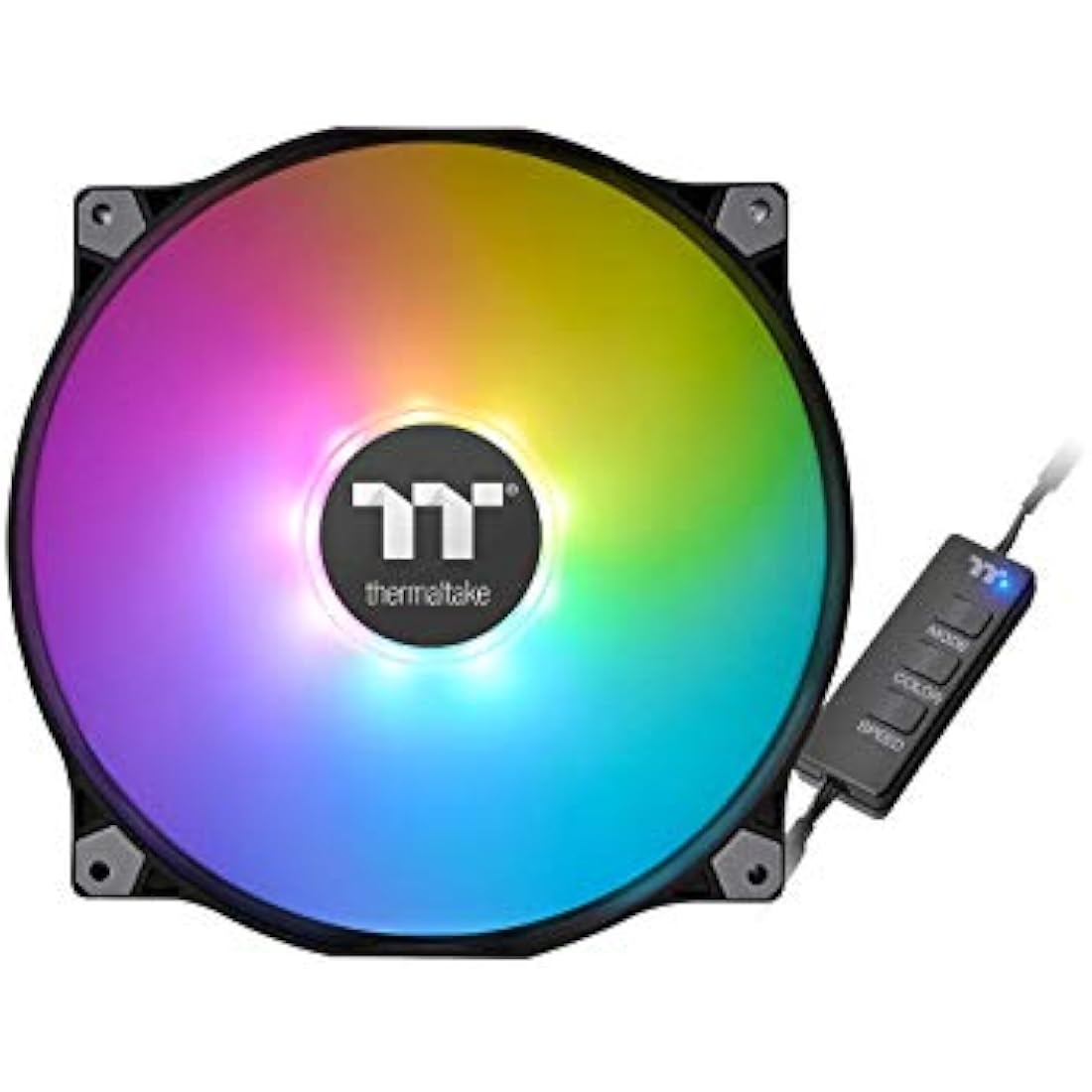 Thermaltake Pure 20 ARGB Sync Edition Quiet Radiator PWM LED Fan 5V RGB 200mm - Black (Controller included),CL-F081-PL20SW-A,1 Pack