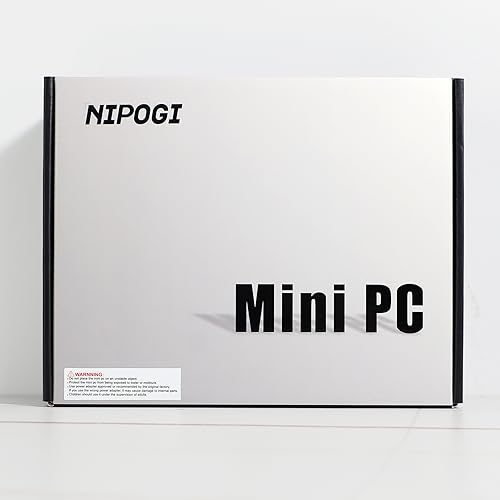NiPoGi Mini PC Windows 11 Pro, Ιntel Alder Lake Ν95 (Βeats N5095/N5105, Up to 3.4GHz), Mini Computer 8GB RAM 256GB M.2 SSD, Mini Desktop Pc support 2.5" SSD, Dual WiFi/BT, 4K Double Display