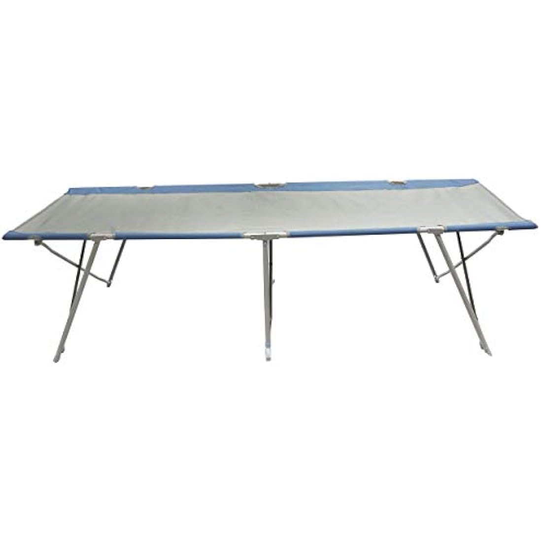 Homecall XXL Camping folding bed 600D polyester /rip stop grey/blue