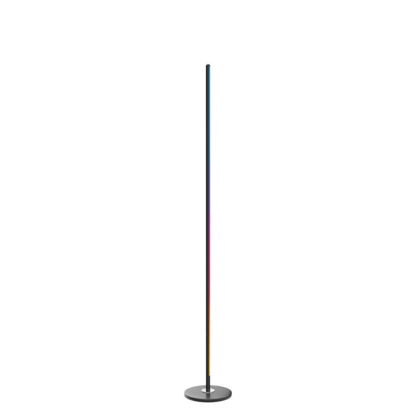 Govee LED Floor Lamp, RGBIC Modern Corner Lamp, Smart Standing Lamp with 61 Scene Modes,Music Sync, Black Corner Floor Lamp for Living Room, Bedroom