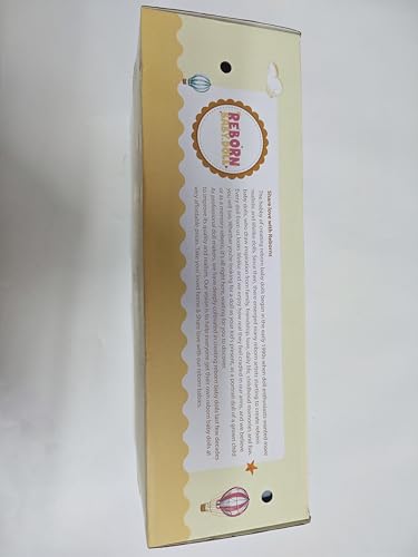 JIZHI Reborn dolls Age 3+ - 17-Inch Handmade Realistic Baby Dolls Soft Cloth Body with Toy Accessories, Reborn Baby Dolls Like a Lifelike Baby(Sleeping baby)