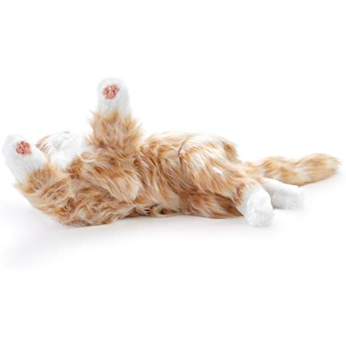 Ageless Innovation Joy For All Interactive Pet Cat - Lifelike & Realistic Companion with Soft Fur and Soothing Purrs, No Assembly Required - Orange Tabby